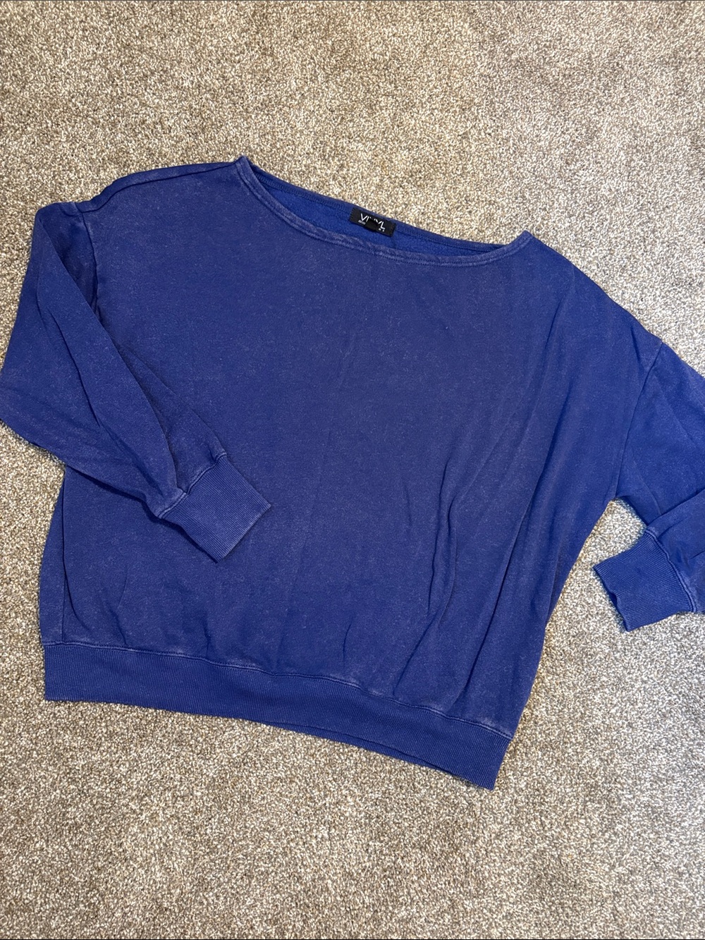 Large Boat Neckline Sweatshirt